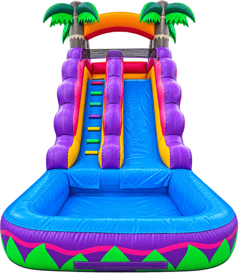 16ft Junior Tropical Waterslide — Water Slides rental in the Coachella Valley, California