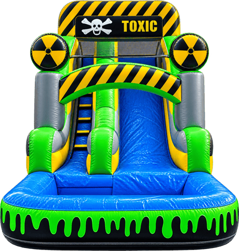 18ft Toxic Waste Waterslide — water slides rental in the Coachella Valley, California