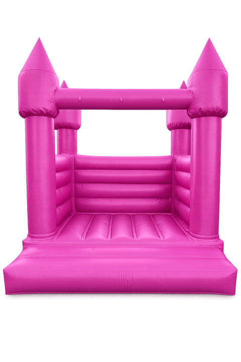 8x8 Toddler Hot Pink Castle — jumpers & bounce houses rental in the Coachella Valley, California