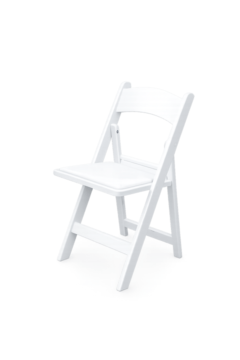 White Resin Chairs — Chairs rental in the Coachella Valley, California
